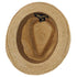 Walrus Hats Crocheted Raffia Straw Fedora Hat w/ Band